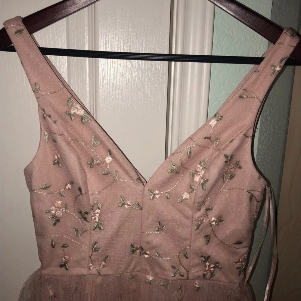 NWT Blush Floral Prom Dress - Picture 3 of 8